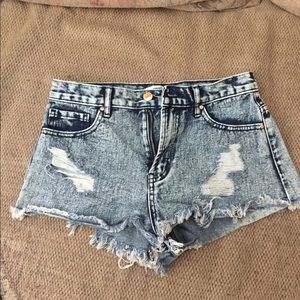 Forever 21 High Waisted‎ Denim Shorts